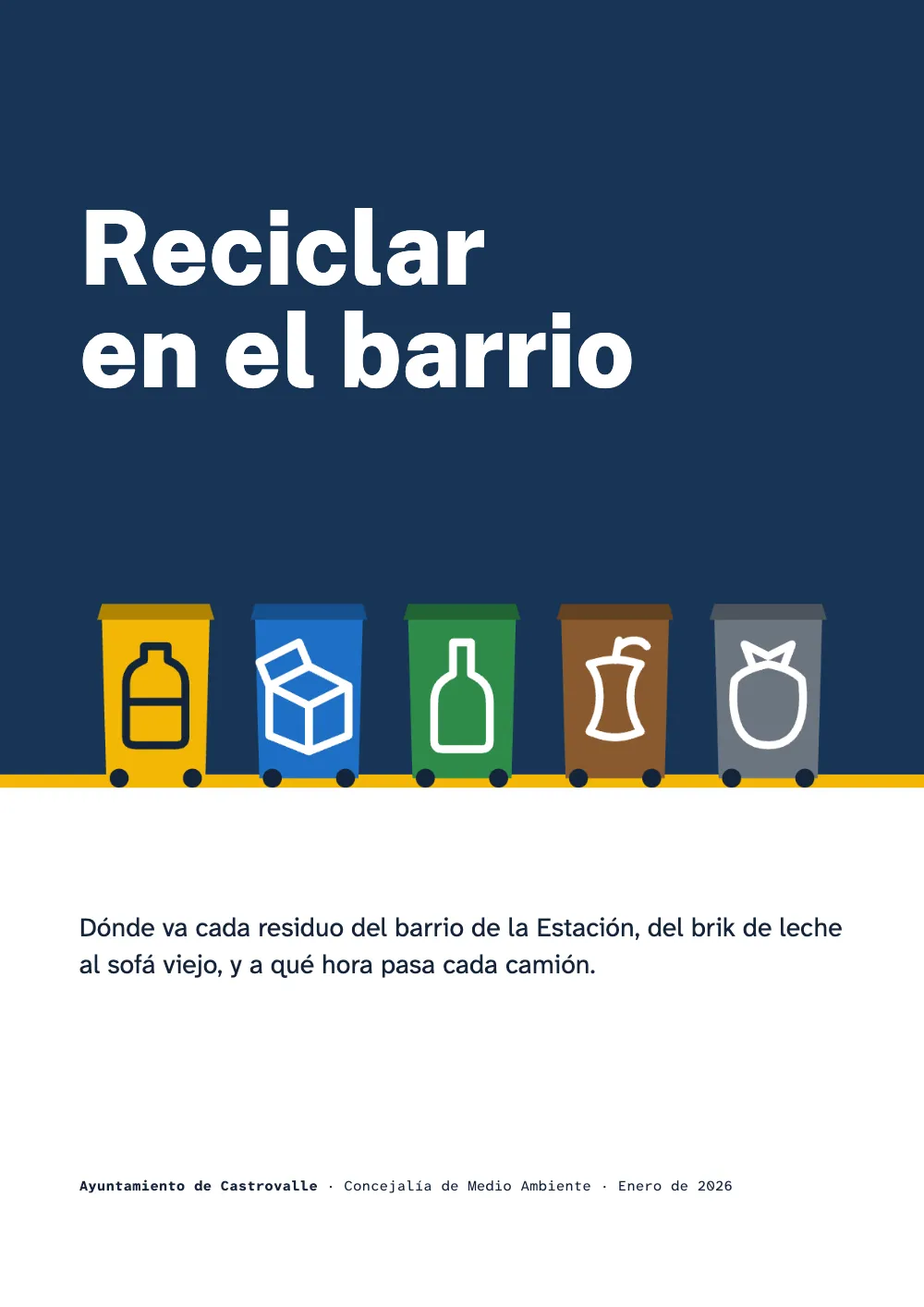 Página de apertura 1: Reciclar en el barrio.