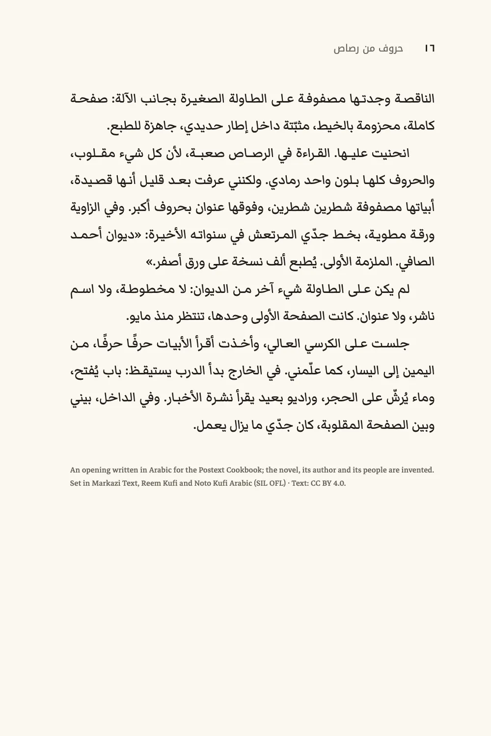 Page ١٦.