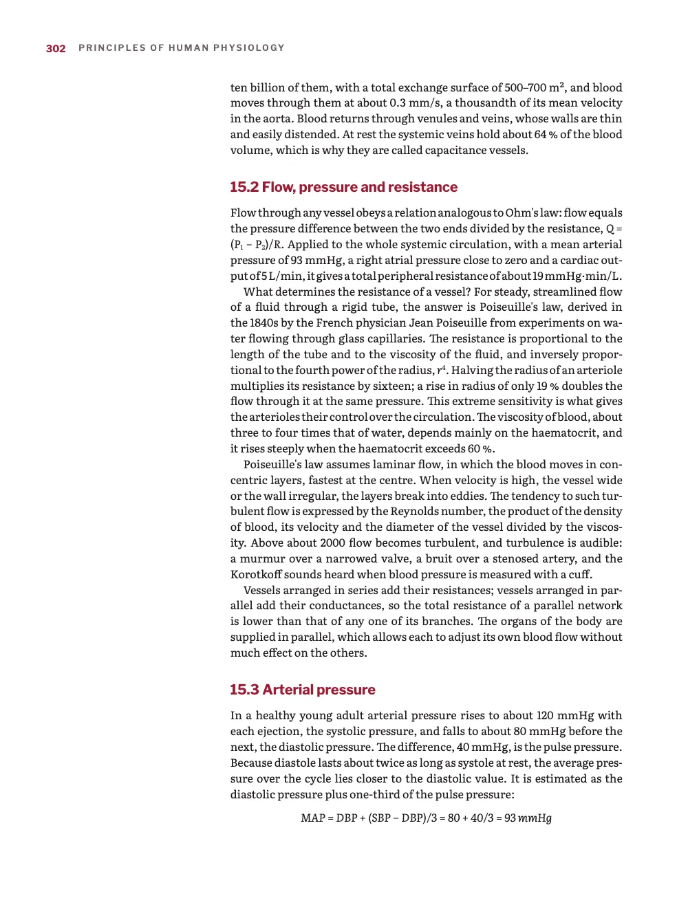 Page 302: 15.2 Flow, pressure and resistance.