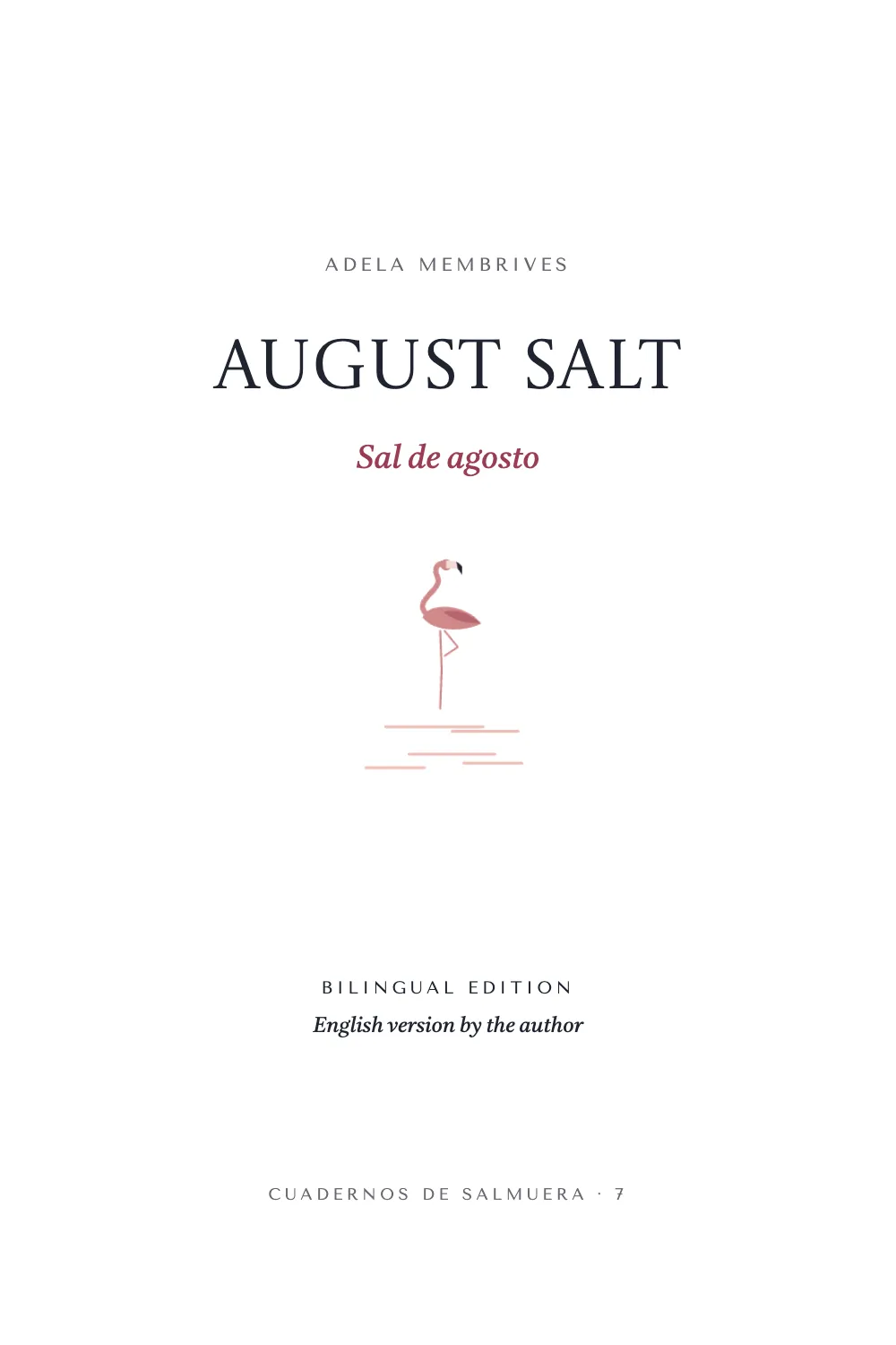 Opening page 1: August Salt.