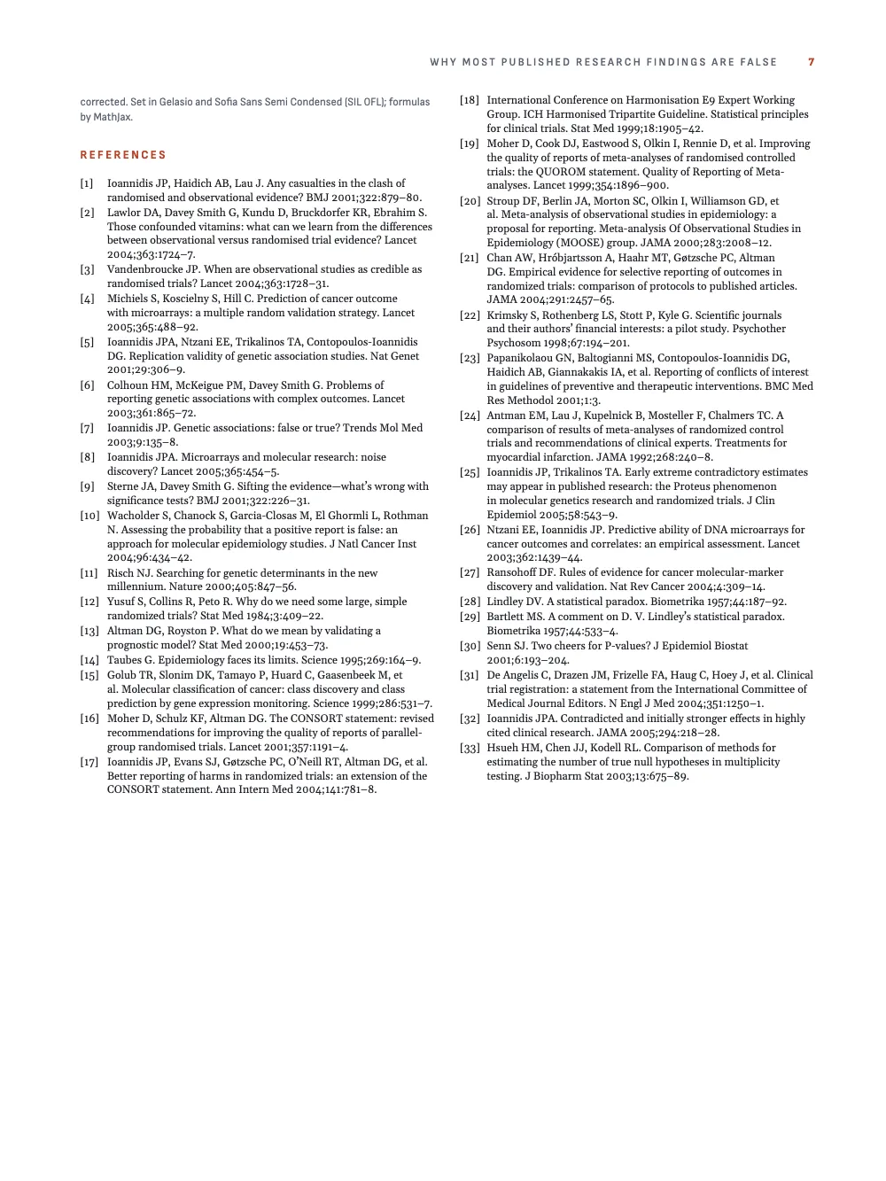 Page 7: REFERENCES.