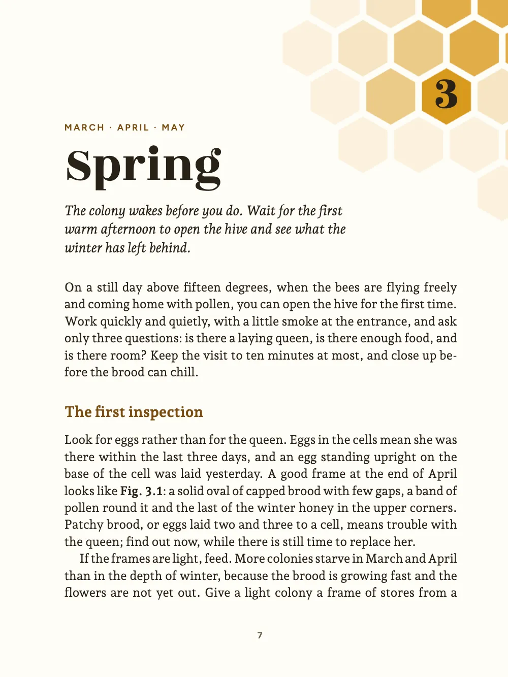 Opening page 7: 3 Spring.
