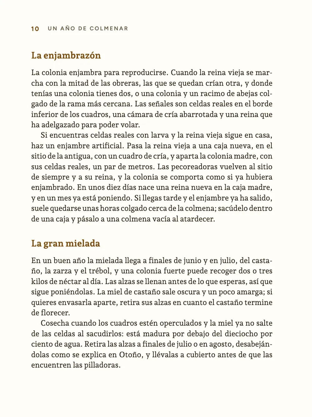 Página 10: La enjambrazón.