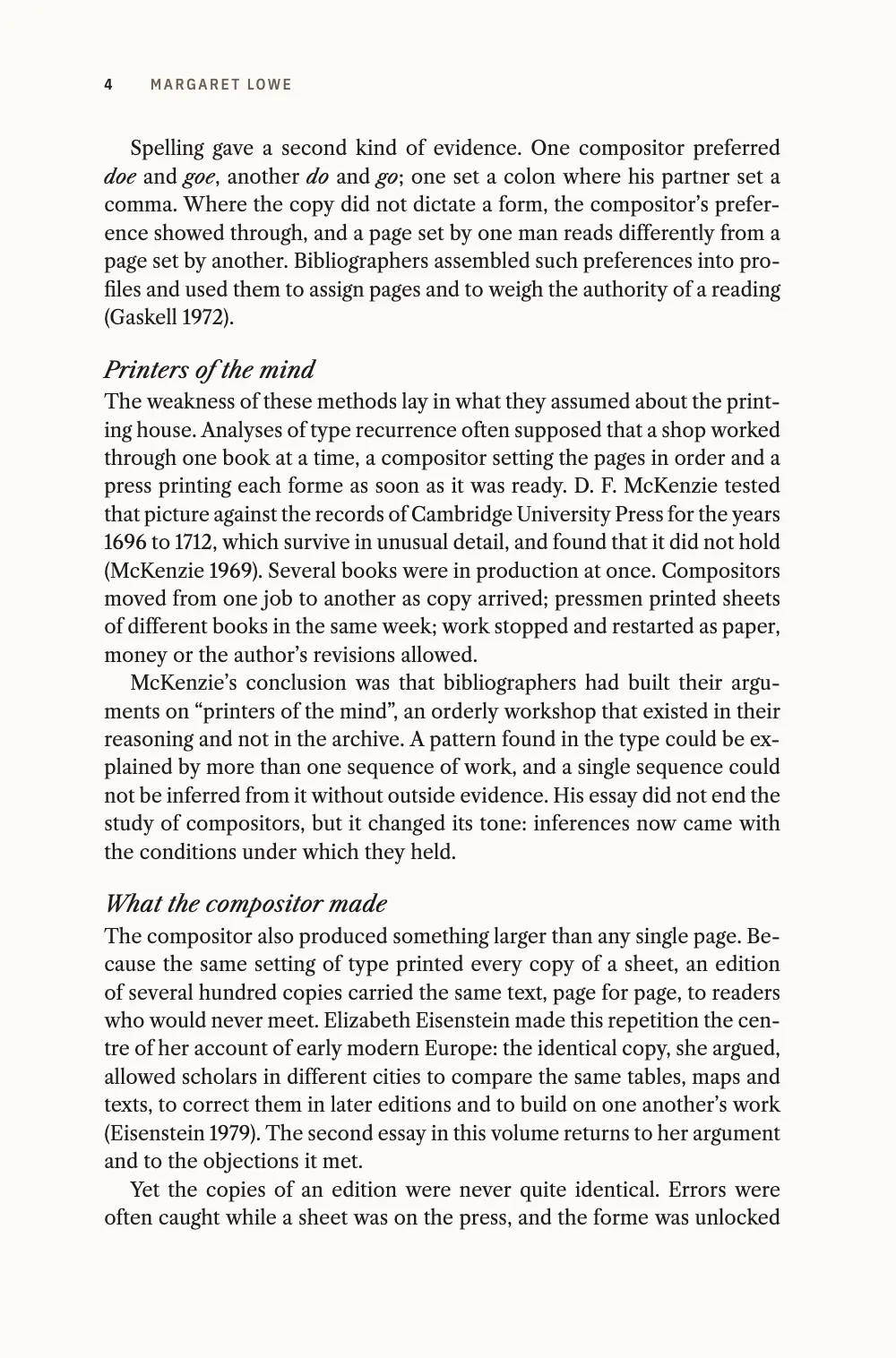 Page 4: Printers of the mind.
