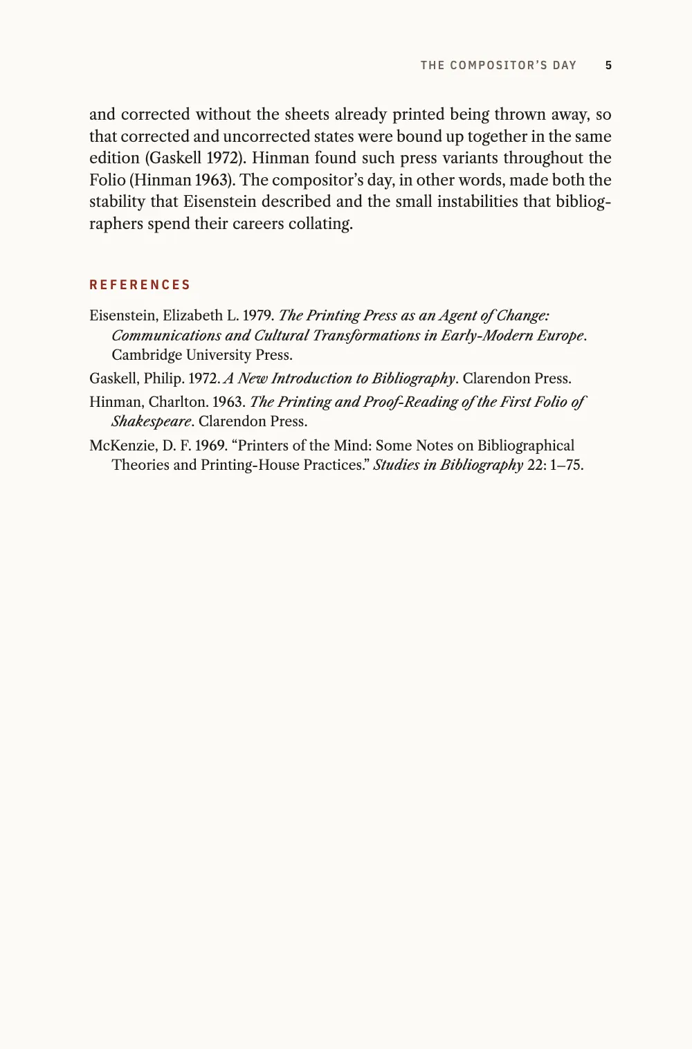 Page 5: REFERENCES.