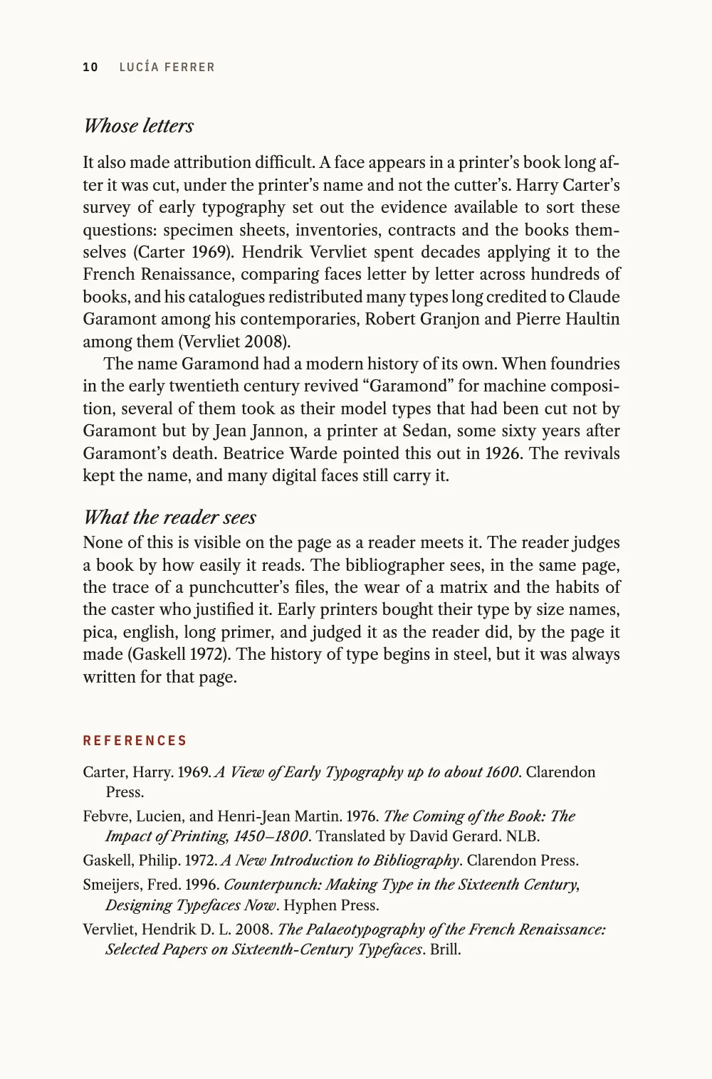 Page 10: Whose letters.