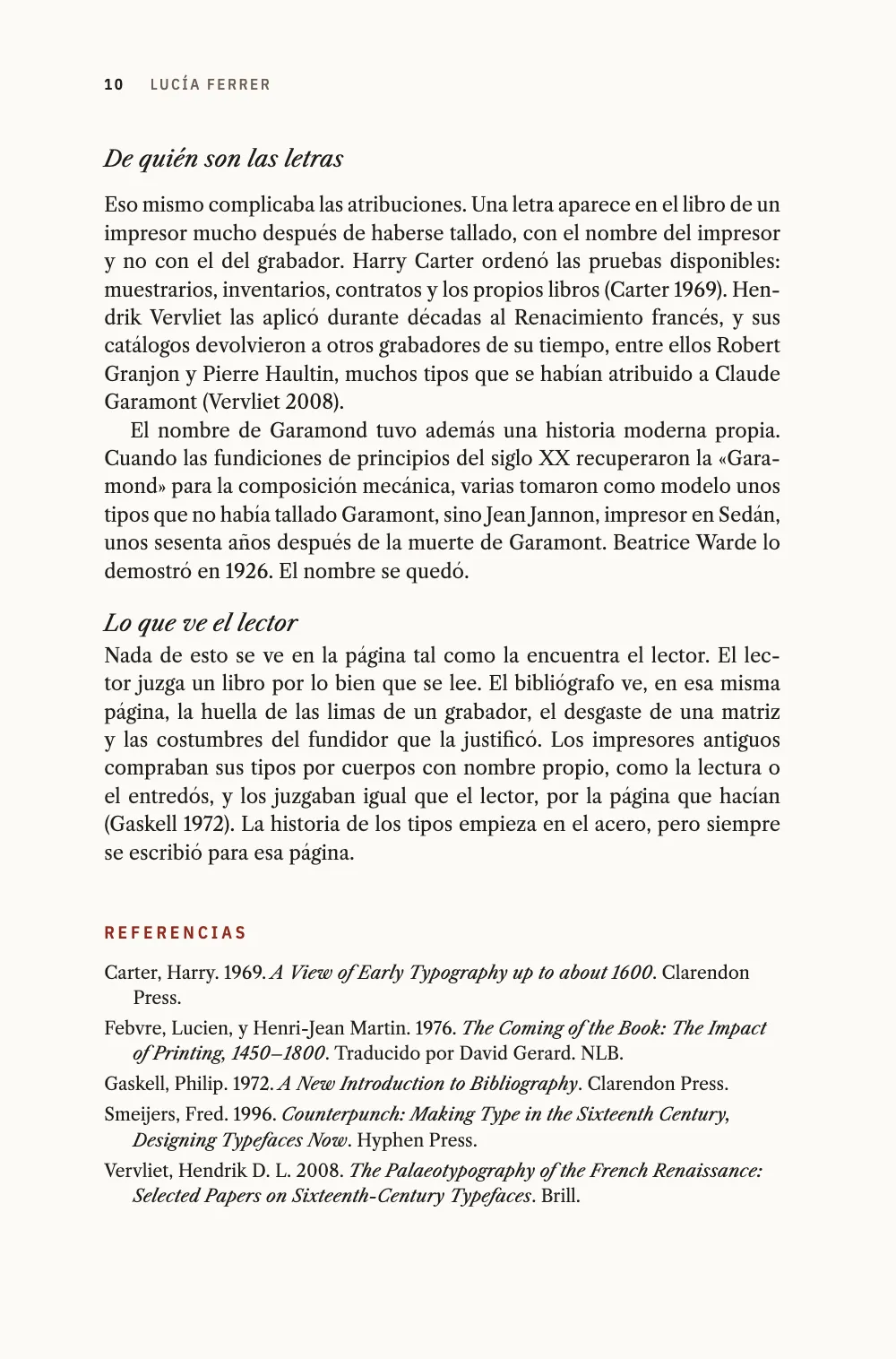 Página 10: De quién son las letras.
