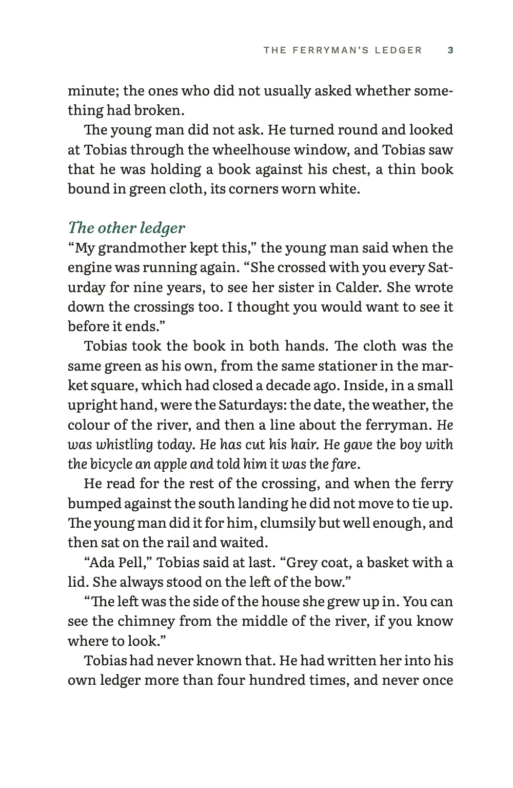 Page 3: The other ledger.