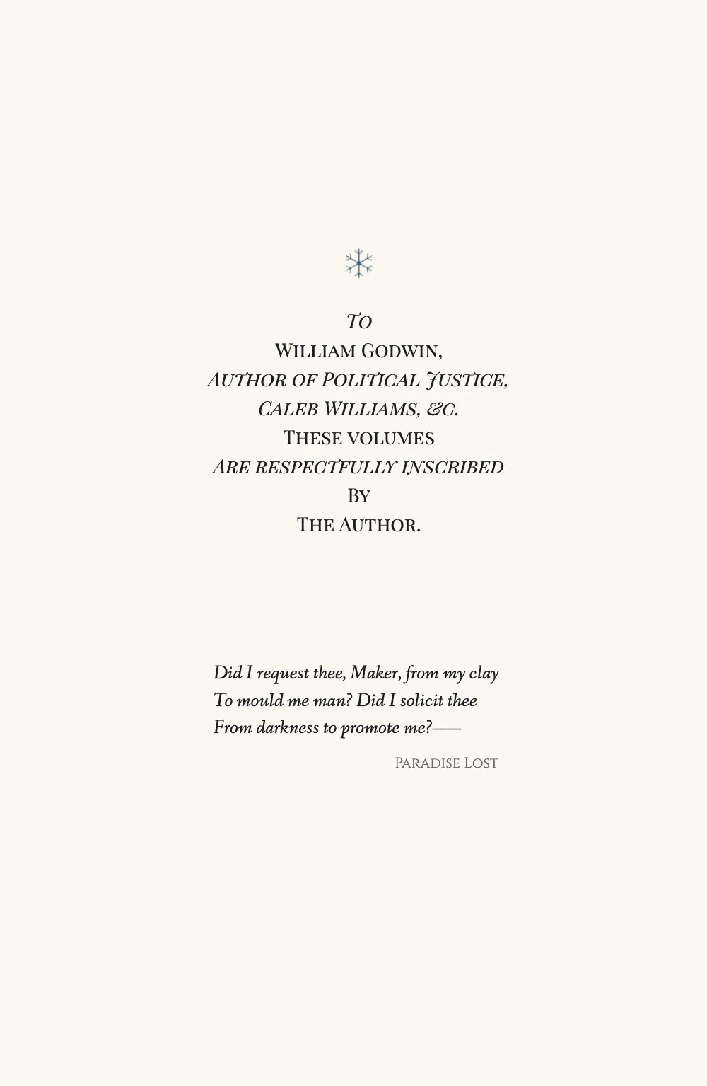 Opening page vii: Dedication.