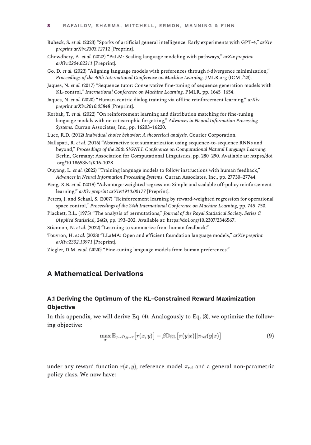 Page 8: A Mathematical Derivations.
