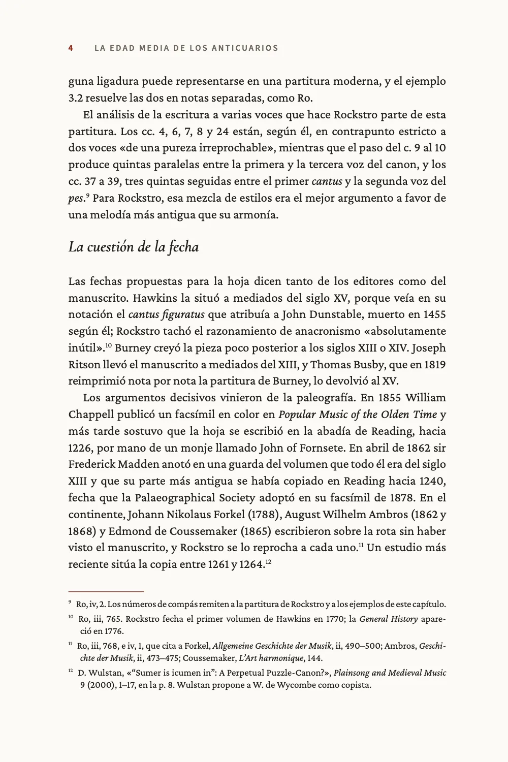 Página 4: La cuestión de la fecha.
