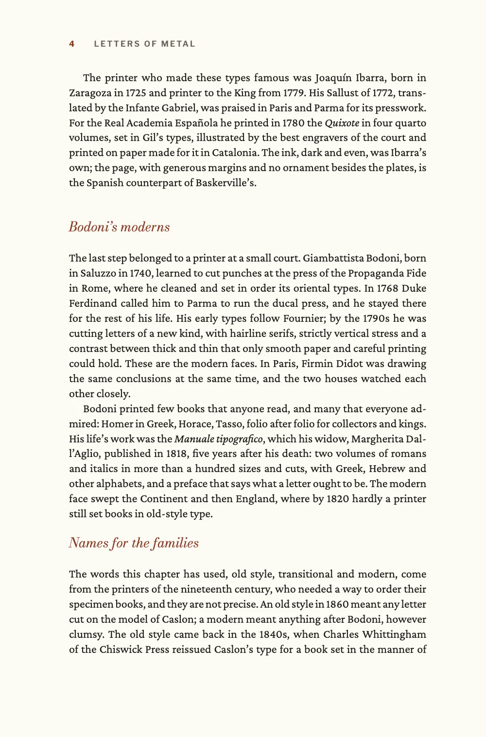 Page 4: Bodoni’s moderns.