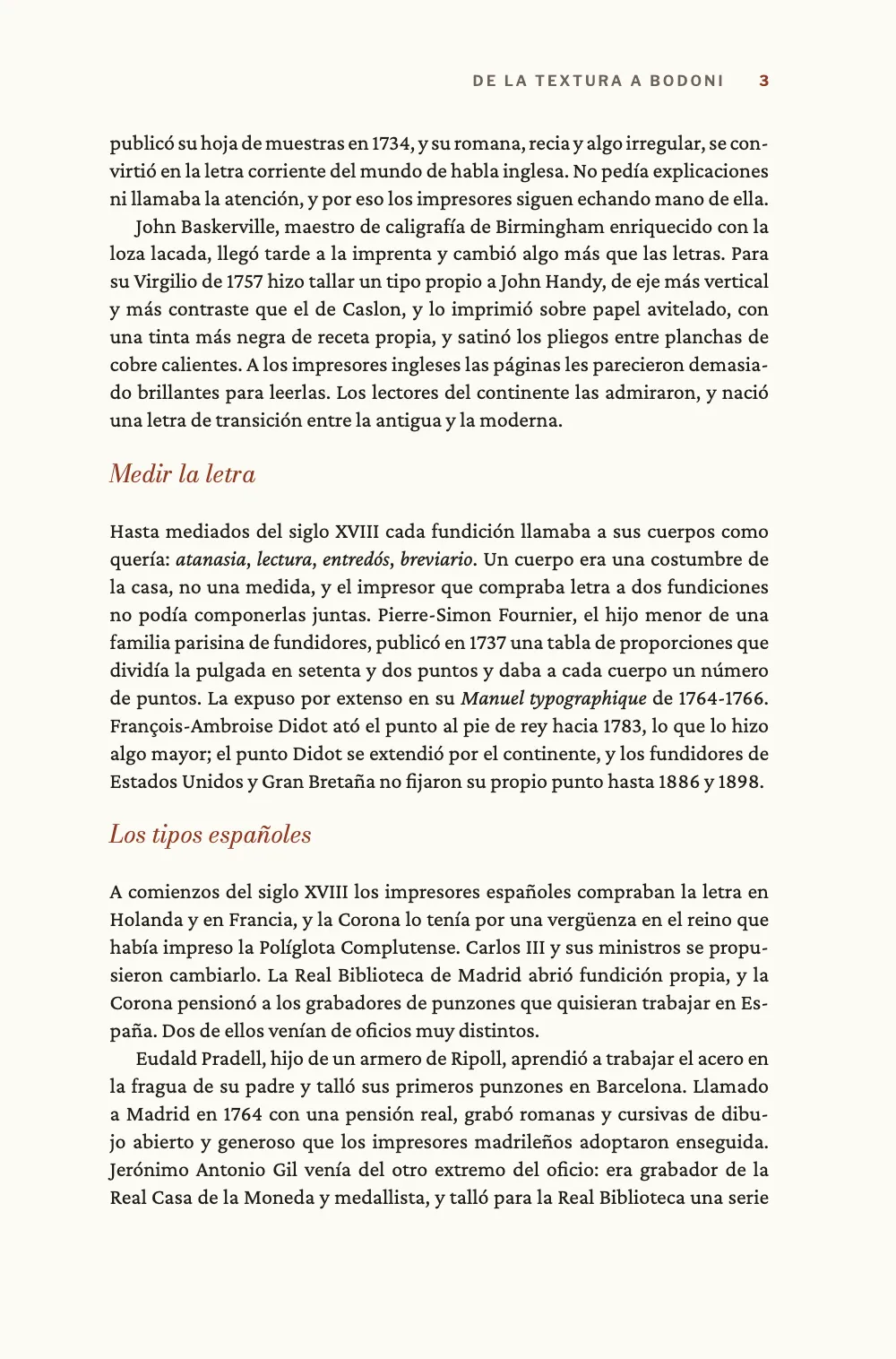 Página 3: Medir la letra.