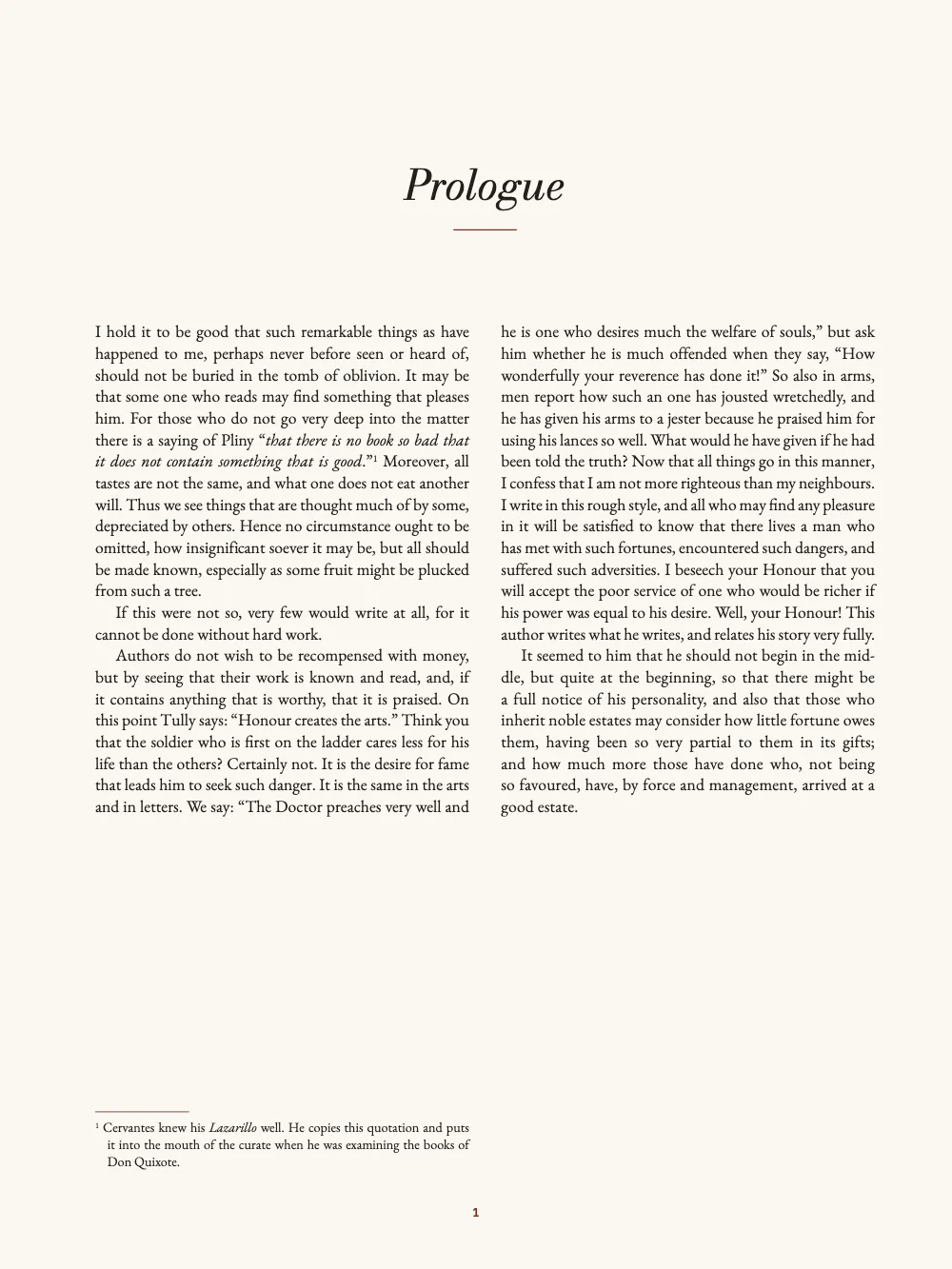 Opening page 1: Prologue.