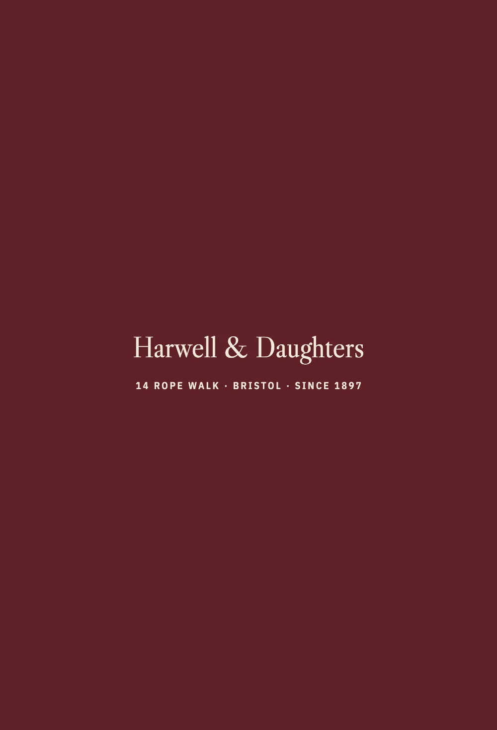 Opening page 12: Harwell & Daughters.