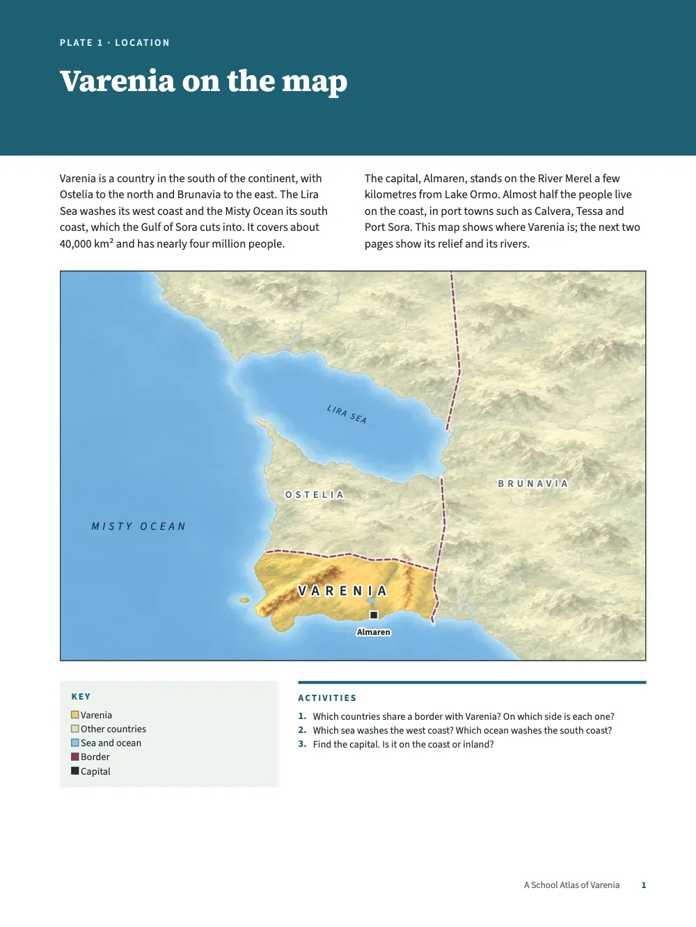 Page 1: Varenia on the map.