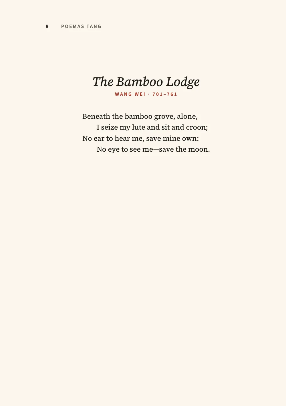 Página de apertura 8: The Bamboo Lodge.