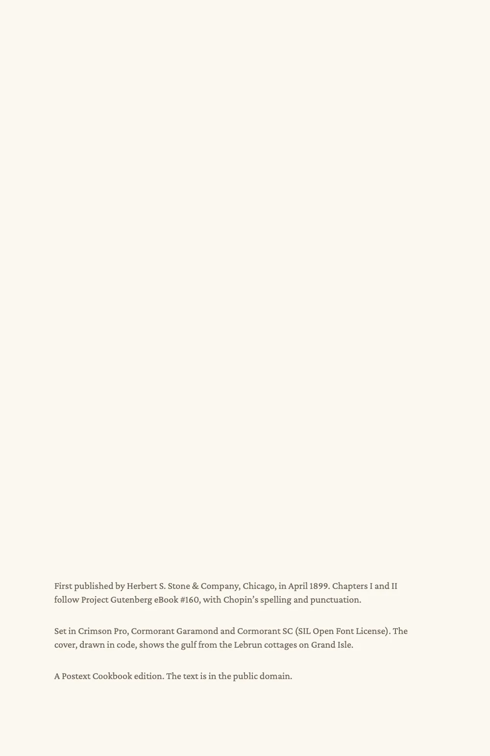 Page 2. The colophon, set small at the foot of the page, with no running head or folio.